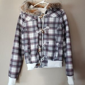 Zipper hooded sweater